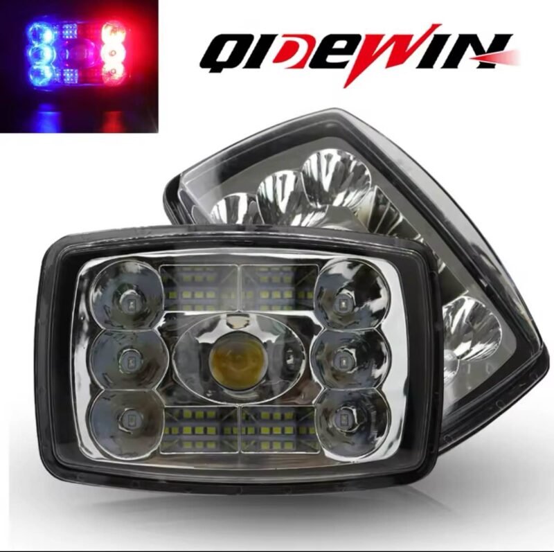 Bike Headlight Beam With High Beam white, Low Beam Yellow and Red Blue Flasher for CD70 and CG125 and China Bikes