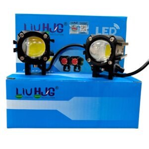 HJG Fog lights Motorcycle Headlight LED Light NEW MINI Driving Light Fog Light 12V White Yellow For Motorbike Accessories Universal NF MART