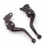 HJG Motorcycle Brake Clutch Levers 6 Points Adjustable Levers Black Aluminium CNC High Quality For Honda 70 & all China 70cc Bikes