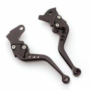 HJG Motorcycle Brake Clutch Levers 6 Points Adjustable Levers Black Aluminium CNC High Quality For Honda 70 & all China 70cc Bikes