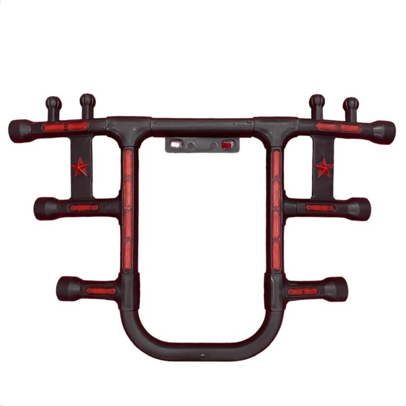 Universal Motorcycle Reflective Crash Protector Bar NEW DESIGN (Safe Guard) Crash Guard, Leg Guard, for bike For All Yamaha, Honda & Suzuki Bikes With Bolt Fitting - Image 2