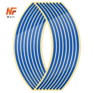 Blue Color Rim Stickers Universal For All Bikes Yamaha, Suzuki, Honda Bikes Alloys Rim Stickers