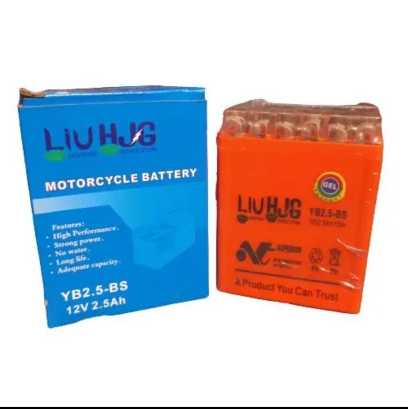 HJG Motorcycle Dry Battery Gel battery 2.5Ah/12V FOR HONDA CG125, CD70, Pridor 100cc, All China 70cc & 125cc Bikes NF MART - Image 3