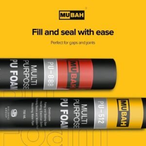 Mubah PU Foam Spray Multipurpose For Gaps & Joints Crack Filler 750ml PU 512
