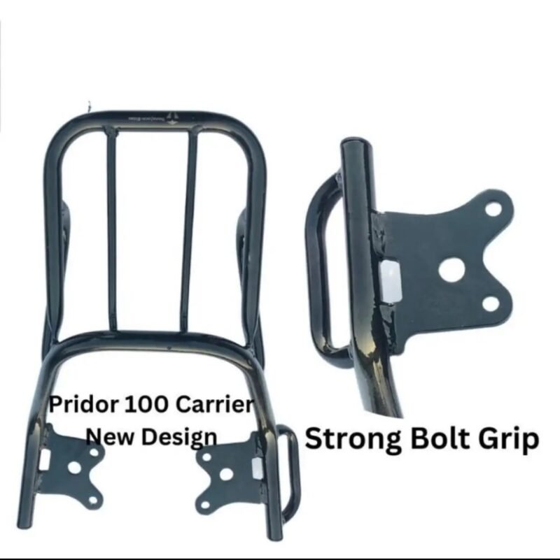 NF MART - Motorcycle Rear Carrier For Pridor 100cc Rear body frame Carrier New Pipe design With Heavy Gauge Rear Tail Take Seat Hood Black - Image 4