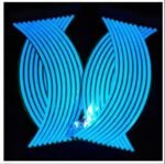 Universal Neon Night Glow Rim Stickers – Reflective Decals for All Motorcycles (Honda, Suzuki, Yamaha & More)