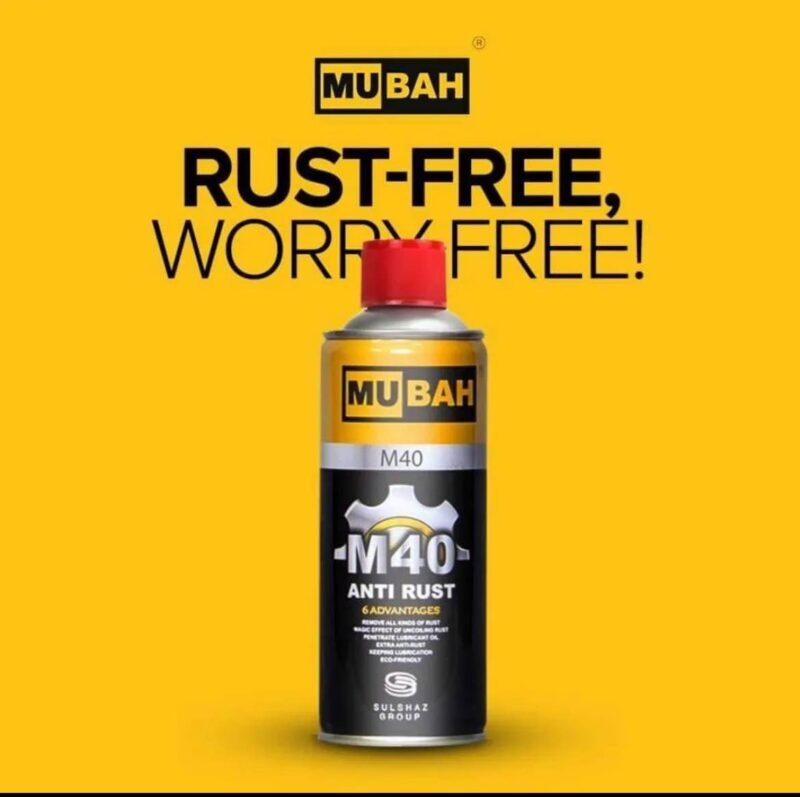 Rust Remover Zang Remover Anti Rust Spray For Auto And All Metals Tools, Hardware Items Mubah M40 400ml NF MART - Image 3