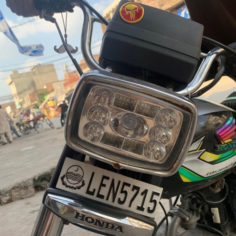 Bike Headlight Beam With High Beam white, Low Beam Yellow and Red Blue Flasher for CD70 and CG125 and China Bikes - Image 5