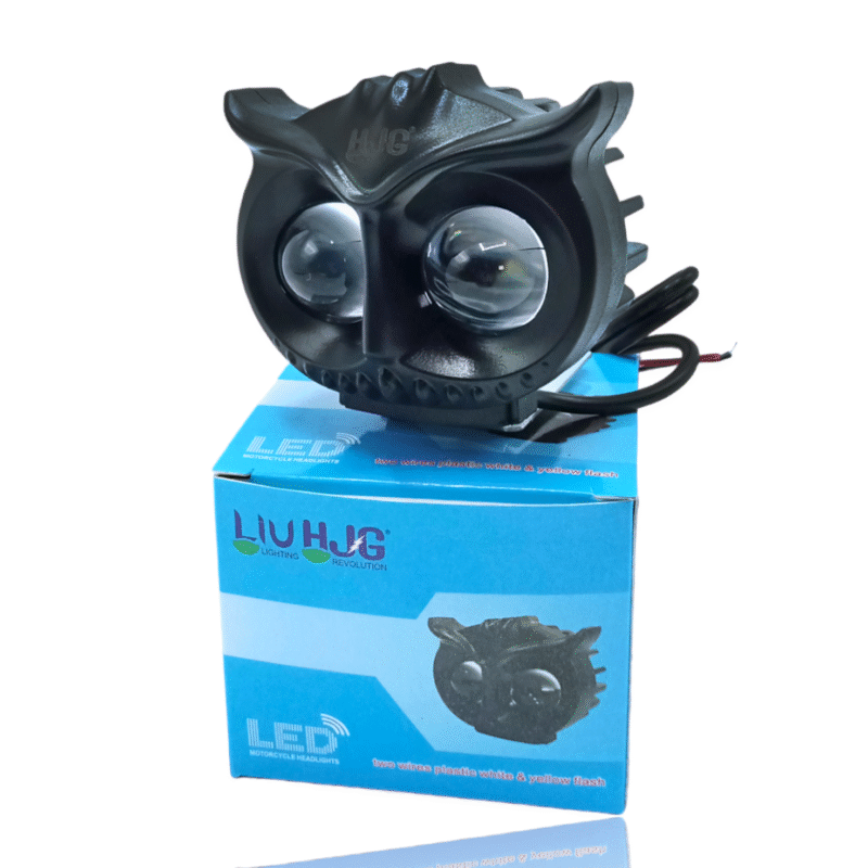 OWL EYE LED Long Range OWL Mini Driving Plastic Body 1-PCS White Yellow Flash High Low Beam Long throw brightest Light NF Mart - Image 2