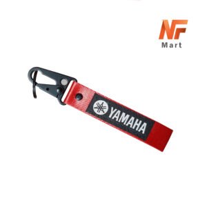 Motorcycle Collectable Strap Embroidery Keychain Yamaha Printed Black & Red Key Chain High Quality Imported Product