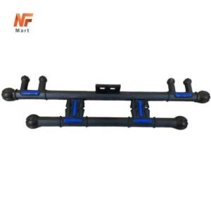 Motorcycle Reflective New Crash Guard For All 70cc Bikes Protector Bar (Safe Guard) Blue Reflectors Crash Guard for bike For All 70cc Bikes NF MART