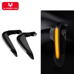 Universal Motorcycle Hand Guard Windshield Windproof LED LIGHT handlebar Hand guards Handle Protector Shield For YAMAHA, SUZUKI, HONDA Bikes