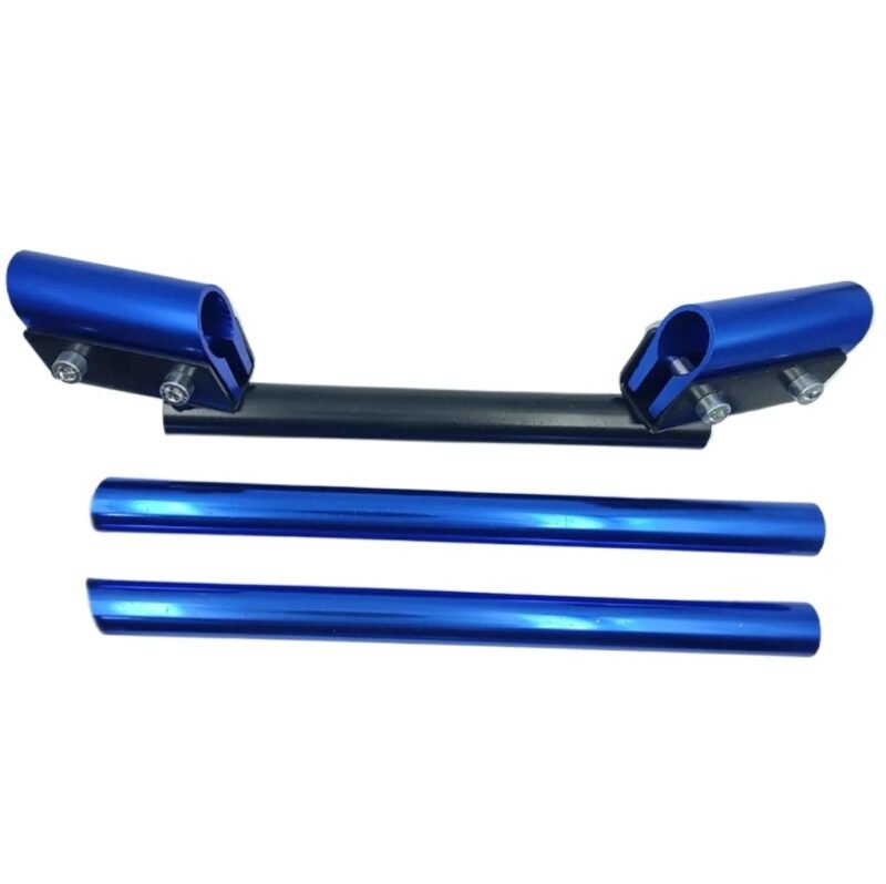 MOXI Handle Bar Universal Adjustable Handle Bar Blue Aluminum 3 Piece For Motorcycle Café Racers all Bikes NF MART - Image 2