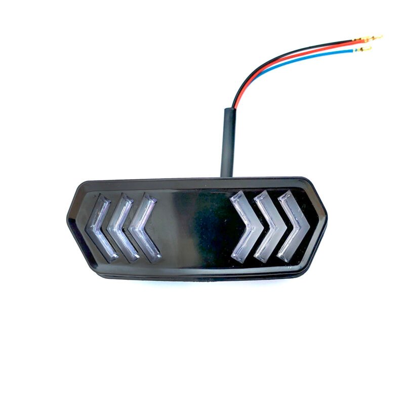 Motorcycle Fancy Led Backlight Tail Light with Two Color Red & Blue Flasher Light for CD70 and CG125 Bikes NF MART - Image 2