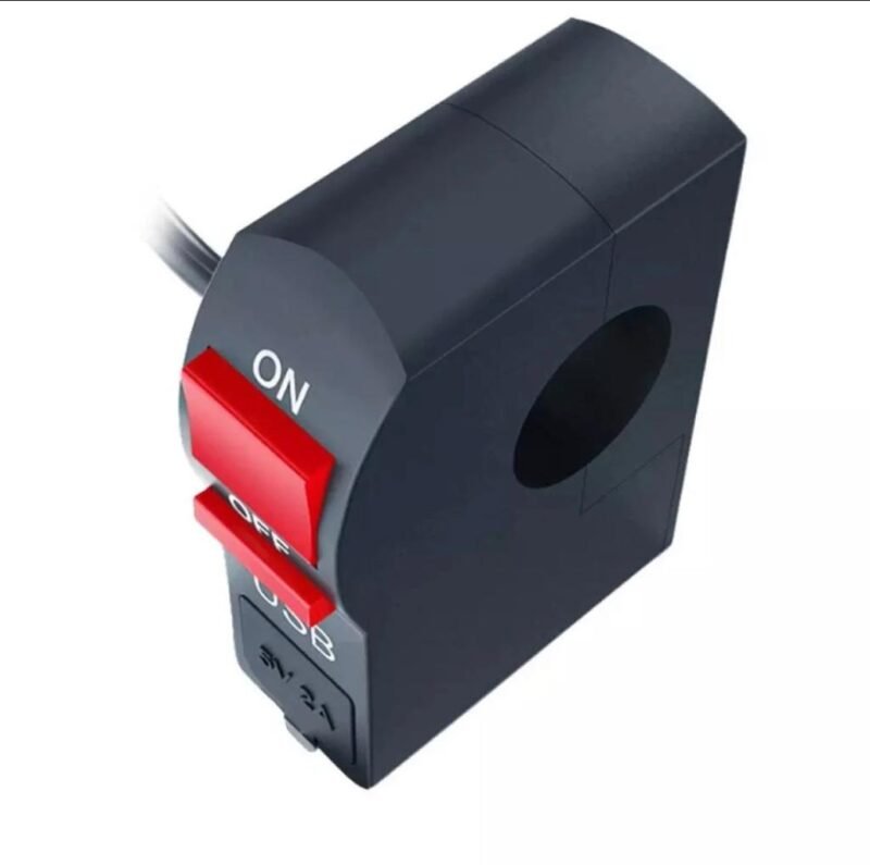 Universal Motorcycle Handlebar Start Switch On Off Button High Quality 2 Amp-5V With USB Charger Headlight Indicator Switch - Image 4