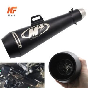 M4 MATT BLACK EXHAUST FOR MOTORCYCLE, HEAVY BIKES, BIKE WITH DB KILLER