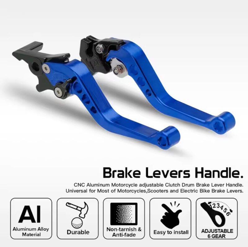 Motorcycle Aluminum Brake levers Set For Honda CB150f Motorcycle CNC Accessories Red, Black Color Modified 6 Points Adjustable Hand Lever - Image 4
