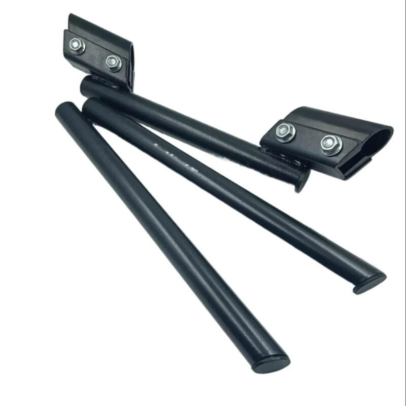 Universal Adjustable Handle Bar BLACK Aluminum 3 Piece For Motorcycle Black For Café Racers, ALL Bikes NF MART - Image 2