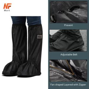 Waterproof Rain Shoe Cover for Motorcycle Cycling Bike Reusable Boot Overshoes Boots Shoes Protector Covers NF MART