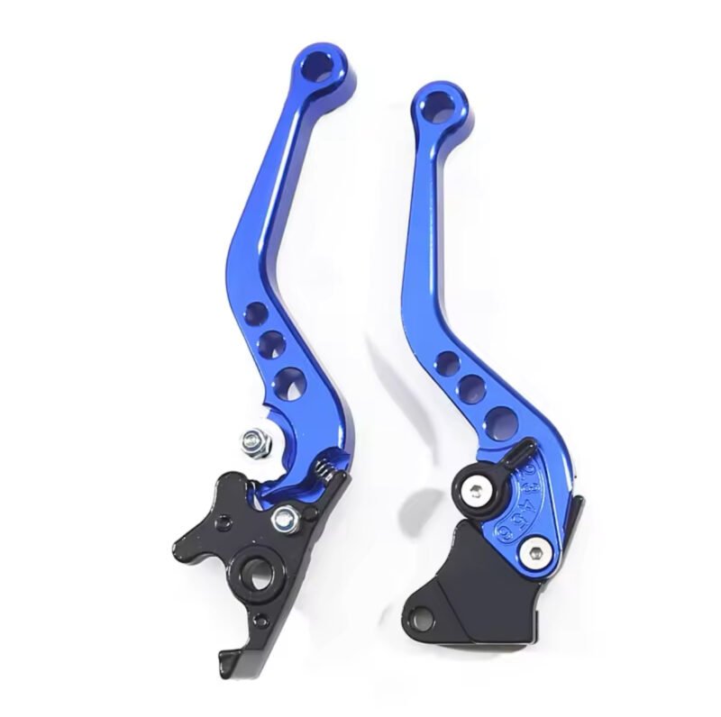 Motorcycle Aluminum Lever Set CNC Accessories For Yamaha YBZ DX, YBR Red, Black, Blue Color Modified 6 Points Adjustable Hand Lever - Image 3