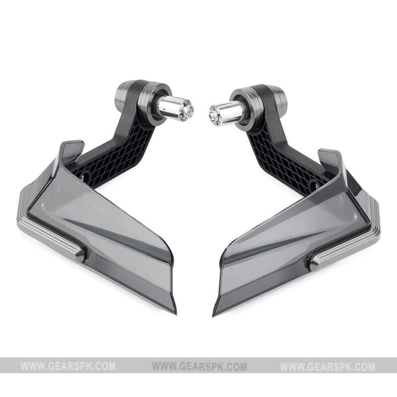Motorcycle Hand Guard Aluminum Alloy + ABS Plastic Crystal Shade Lever Guard All Colors For 7/8 inches Handle Bars Black - Image 3