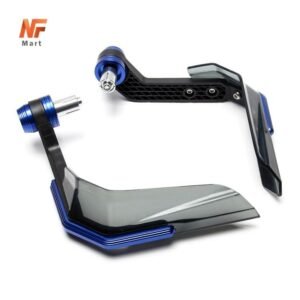 Motorcycle Aluminum Alloy + ABS Plastic Crystal Shade Hand Guard Blue Color For 7/8 inches Handle Bars  NF MART