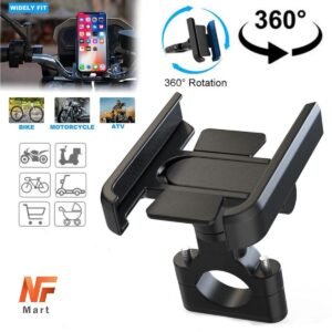 Bike Metal Phone Holder & 5v-2A Mobile Charging Port Universal Motorcycle Bicycle Phone Holder Handlebar Stand Mount Bracket Mount Phone Holder For All Phone