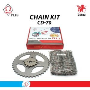 Motorcycle Chain Sprocket Set / kit for Honda Cd70 & CG125 High Quality Omega