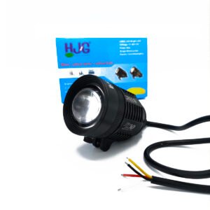 HJG KZ30 CREE 60W Dual colors with Flasher Adjustable Motorcycle LED Headlight Zoom in Out Fog Light NF MART