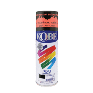 Heat-Resistant Matt Black & Silver Silicone Spray Kobe Heat Resistant Spray For Bikes & Cars Engines and Silencer