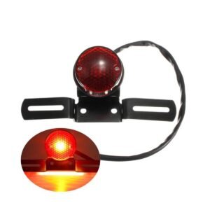 Cafe Motorcycle back light Tail Light Red Rear Tail Brake 12V 8W Stop Light café racer Backlight Metal Frame For All Bikes NF MART