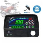 AKE - Motorcycle New Digital Speedo Meter Waterproof Single Colorful Display Speedo Meter for Bike CD70 Chinese 70cc Bike