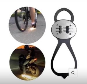 Shoe SPARK Effect Shoe Cover for Cycling & Motorcycle, by Waterproof Reflective Sole, Durable Non-Skid Riding Gear
