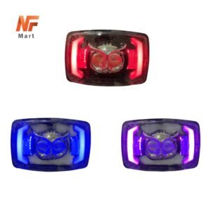 Bike Led Headlight New OWL Design White Yellow Color 3 DRL Color Metal Body Headlight Beam Upgraded For Honda CD70 / CG125 Original Fitting NF MART