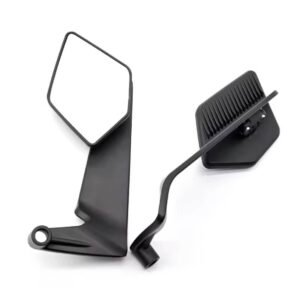 Universal Motorcycle Wing Mirrors BIG view MIRRORS Aerodynamic Adjustable Mirrors Motorcycle Wind Wing Side Rearview FOR HONDA,YAMAHA, SUZUKI Bikes