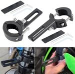 2pcs Universal Bike LED Clamps Shocks Mounting Bracket Lights Extension Mount