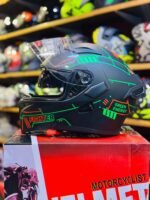 Jiekai 902 Helmet DOT CERTIFIED Modular Green Mecha