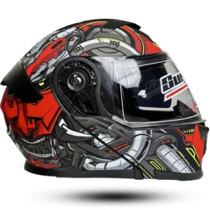 Helmet SuperAir 912 Modular Red Mecha