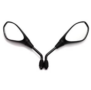 Motorcycle RearView Side Mirrors BMW Style Black Universal 10mm Side Mirror Rearview Mirror Anti-fall Adjustable Mirrors For YAMAHA, HONDA, SUZUKI