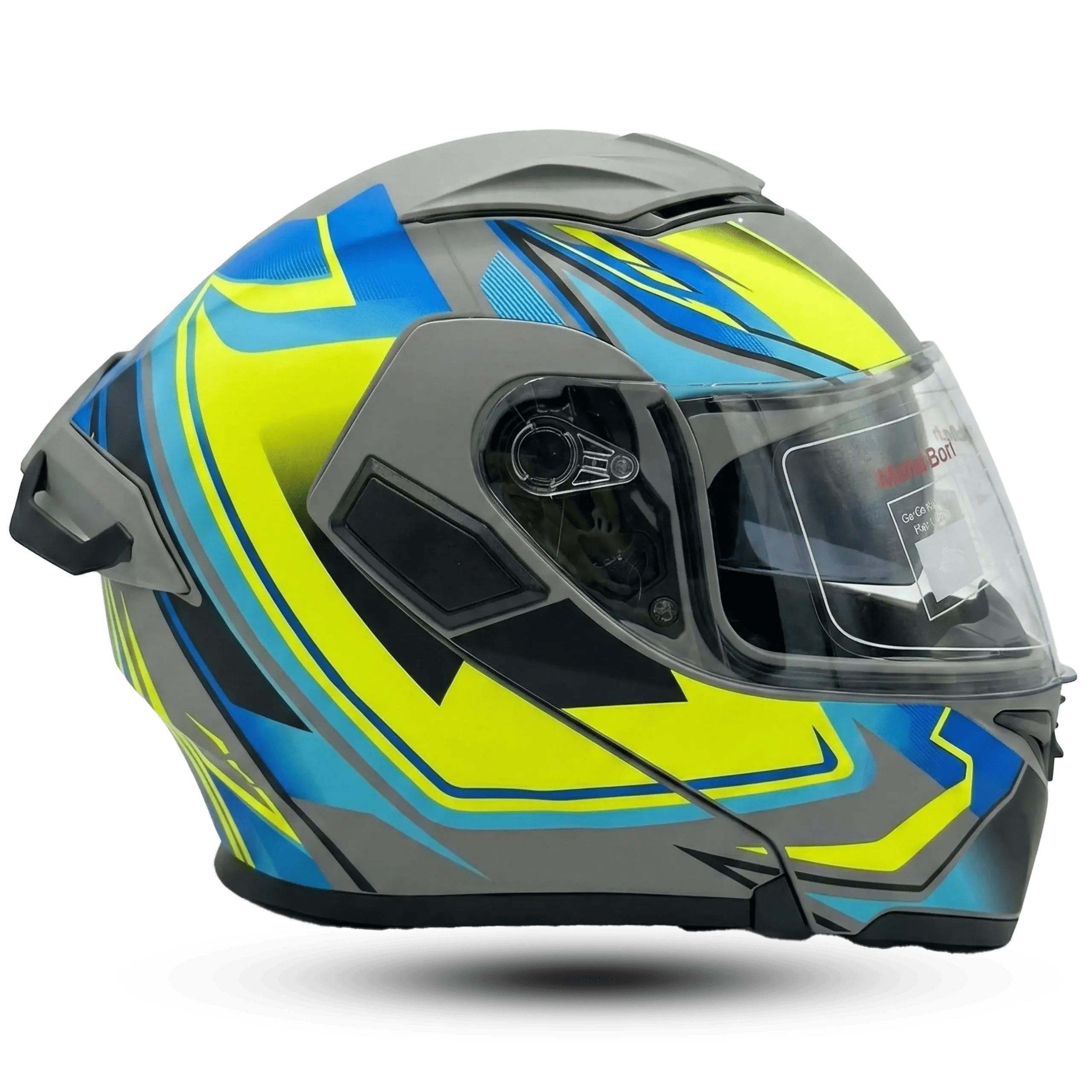 Helmet Jiekai 902 Modular Gray/Neon Yellow