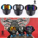 Motorcycle Goggles Mask Skull Moto Face Mask Wind Proof Motocross Goggles Racing MX Protective Goggles Mask - Roadies Store