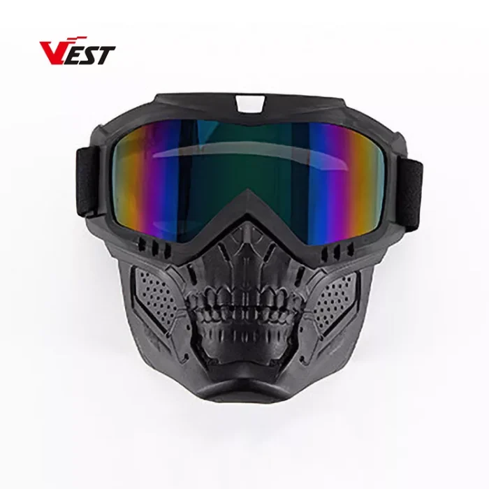 Motorcycle Goggles Mask Skull Moto Face Mask Wind Proof Motocross Goggles Racing MX Protective Goggles Mask - Roadies Store