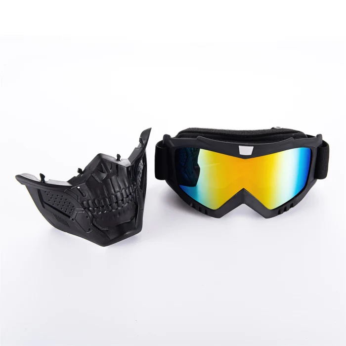 Motorcycle Goggles Mask Skull Moto Face Mask Wind Proof Motocross Goggles Racing MX Protective Goggles Mask - Roadies Store