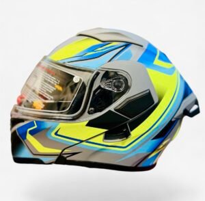 Helmet Jiekai 902 Modular Gray/Neon Yellow