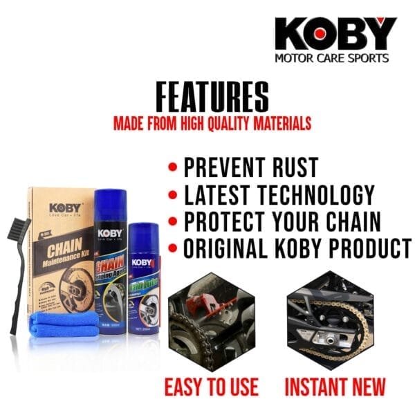 KOBY Chain Cleaner + Lube Kit