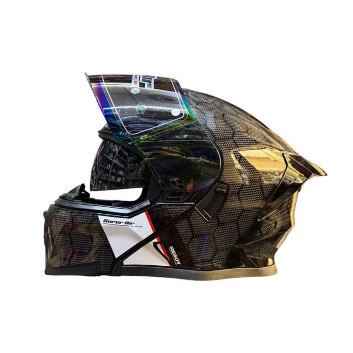 Super Air SP-912 Uplift Dual visor Helmet DOT Standard approved Removable Padding Air Ventilation system Carbon Fiber Graphics - Roadies Store