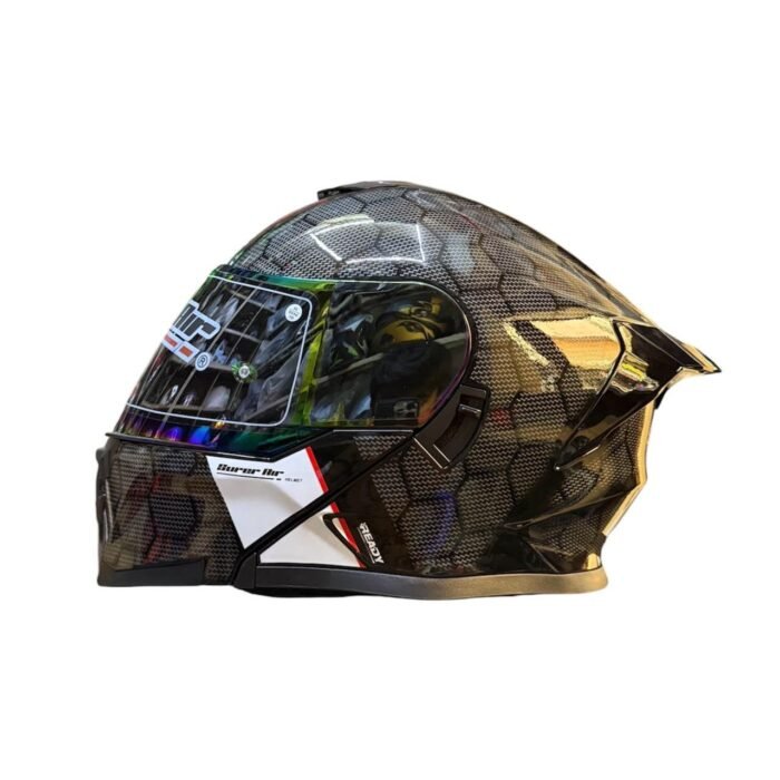 Super Air SP-912 Uplift Dual visor Helmet DOT Standard approved Removable Padding Air Ventilation system Carbon Fiber Graphics - Roadies Store