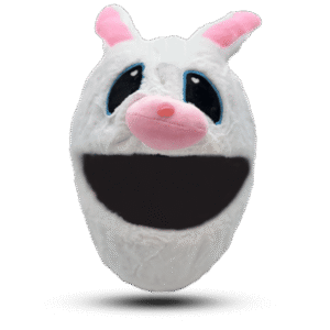 Plush Bunny Cover For Helmet