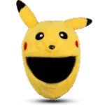 Plush Pikachu Cover For Helmet